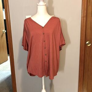 Matilda Jane soft cotton button up tshirt size‎ XL BIN E